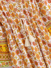 Load image into Gallery viewer, Boho Floral Print Maxi Dress Tiered Ruffle Beach Bohemian Dress