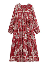 Load image into Gallery viewer, Floral Print Maxi Dress Elegant Holiday Beach Dress