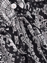 Load image into Gallery viewer, Blue Floral Print,Bohemian Maxi Dress, Boho Dress