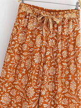 Load image into Gallery viewer, Floral Print ,Wide Leg Pants ,Boho Pants
