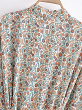 Load image into Gallery viewer, Bohemian Kimino ,Short Robe , Boho Bikini Cover-ups