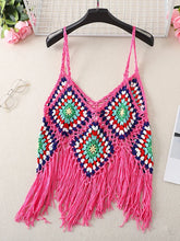 Load image into Gallery viewer, Hollow Out Floral EmbroideryBohemian Knitted Boho Camis