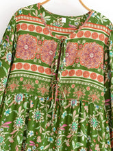 Load image into Gallery viewer, Sun Floral Print, Bohemian Maxi Dress, Boho Dress Robe