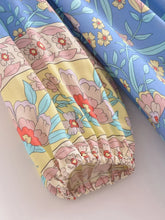 Load image into Gallery viewer, Blue Floral ,Beach Bohemian Maxi Dress,Boho Dress