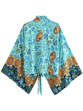 Load image into Gallery viewer, Bohemian Kimono, Boho Bikini Cover-ups,Multi Floral