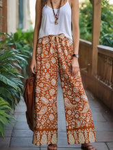 Load image into Gallery viewer, Floral Print ,Wide Leg Pants ,Boho Pants