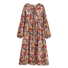Load image into Gallery viewer, Vintage Floral ,Beach Bohemian Maxi Dress,Boho Dress