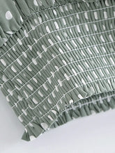 Load image into Gallery viewer, Green Polka Dot ,2 Pieces Suits ,Boho Sets