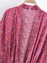 Load image into Gallery viewer, Bohemian Kimino ,Short Robe , Boho Bikini Cover-ups