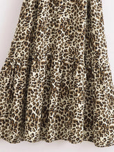 Load image into Gallery viewer, Leopard Print ,Bohemian Maxi Dress,Boho Dress