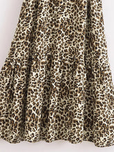 Load image into Gallery viewer, Leopard Print ,Bohemian Maxi Dress,Boho Dress