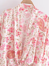 Load image into Gallery viewer, Bohemian Kimono, Boho Bikini Cover-ups,Multi Floral
