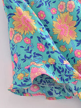 Load image into Gallery viewer, Lace-up Floral,Bohemian Shirt ,Boho Blusas