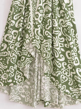 Load image into Gallery viewer, Geometric Print , Backless Sexy Maxi Dress ,Boho Dress