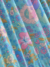 Load image into Gallery viewer, Blue Floral Print ,Beach Bohemian Skirt,Boho Skirts