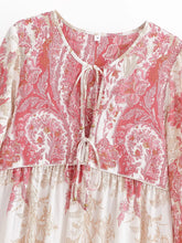 Load image into Gallery viewer, Floral Printed Long Bohemian Dress Beach Holiday Maxi Dress