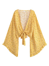 Load image into Gallery viewer, Beach Summer Kimono , Vacation Bohemian ,Bikini Boho Cover-ups