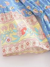 Load image into Gallery viewer, Floral Print ,Bohemian Mini Dress,Boho Dress