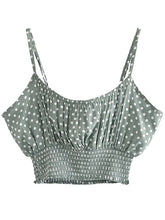 Load image into Gallery viewer, Green Polka Dot ,2 Pieces Suits ,Boho Sets