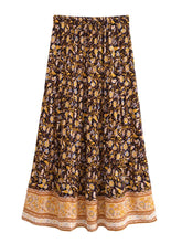 Load image into Gallery viewer, Floral Printed ,Beach Bohemian Skirt ,Boho Maxi Skirts