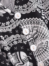 Load image into Gallery viewer, Blue Floral Print,Bohemian Maxi Dress, Boho Dress