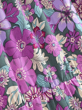 Load image into Gallery viewer, Green Floral Print ,Beach Bohemian Skirt,Boho Skirts