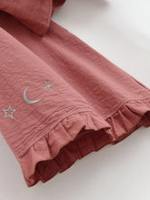 Load image into Gallery viewer, Star Moon Embroidery Short Bohemian Kimono Ruffles Flare Sleeves