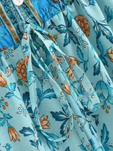 Load image into Gallery viewer, Floral Print ,Bohemian Mini Dress ,Boho Dress