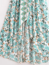 Load image into Gallery viewer, Wild Floral ,Open Back,Strapless Boho Dress