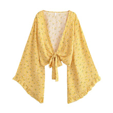 Load image into Gallery viewer, Beach Summer Kimono , Vacation Bohemian ,Bikini Boho Cover-ups