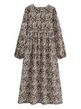 Load image into Gallery viewer, Leopard Print,Bohemian Dress,Boho Dress Robe