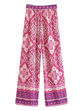 Load image into Gallery viewer, Boho Sets, Floral Print ,Pants and Tops Outfits
