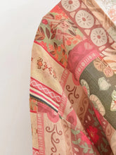 Load image into Gallery viewer, Wild Floral Beach Kimono Ruffles Tie-Front Boho Cover-ups