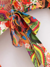 Load image into Gallery viewer, Wild Floral Print ,Short Kimono ,Bikini Cover-ups