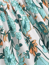 Load image into Gallery viewer, Floral Print,High Low Bohemian Skirt,Boho Skirts