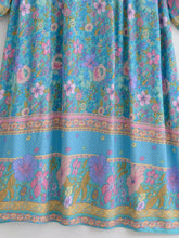 Load image into Gallery viewer, Wild Flower ,Beach Bohemian Maxi Dress, Boho Dress