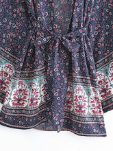 Load image into Gallery viewer, Bohemian Kimino ,Short Robe , Boho Bikini Cover-ups