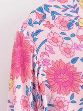 Load image into Gallery viewer, Multi Floral Print ,Bohemian Mini Dress,Boho Dress