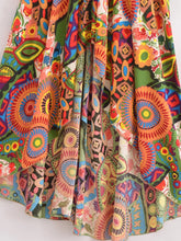 Load image into Gallery viewer, Wild Floral ,Open Back,Strapless Boho Dress