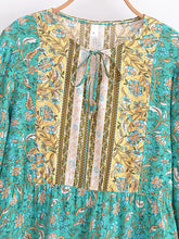 Load image into Gallery viewer, Boho Blouse Shirt,Bohemian Blusas,Floral Print