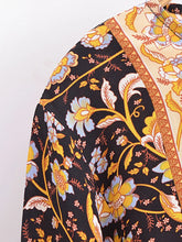 Load image into Gallery viewer, Boho Blouse Shirt,Bohemian Blusas,Floral Print
