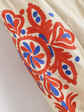 Load image into Gallery viewer, Floral Emberoidery ,Bohemian Maxi Dress ,Linen Cotton Dress