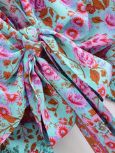 Load image into Gallery viewer, Vintage Floral Print ,Beach Summer Kimono , Boho Cover-ups