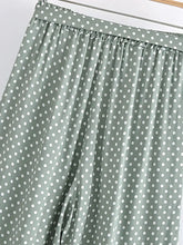 Load image into Gallery viewer, Green Polka Dot ,2 Pieces Suits ,Boho Sets