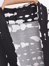 Load image into Gallery viewer, Bohemian Kimono, Boho Bikini Cover-ups,Black Floral Print