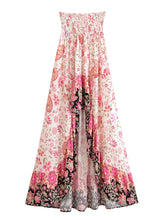 Load image into Gallery viewer, Floral Print, Irregular Sexy High Low , Boho Maxi Skirts