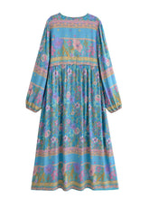 Load image into Gallery viewer, Wild Flower ,Beach Bohemian Maxi Dress, Boho Dress