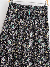 Load image into Gallery viewer, Boho Skirt with Pockets, Floral Printed Ruffles,Bohemian Pleated Maxi Skirts