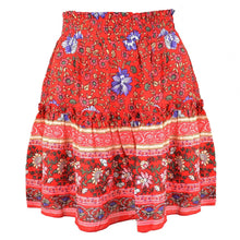 Load image into Gallery viewer, Floral Printed,Boho Skirt ,Bohemian Mini Skirts