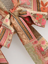 Load image into Gallery viewer, Wild Floral Beach Kimono Ruffles Tie-Front Boho Cover-ups